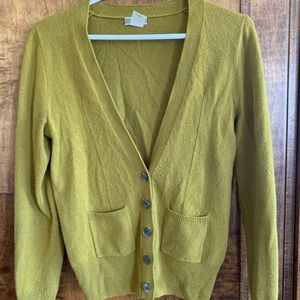 J Crew Cashmere Button Cardigan